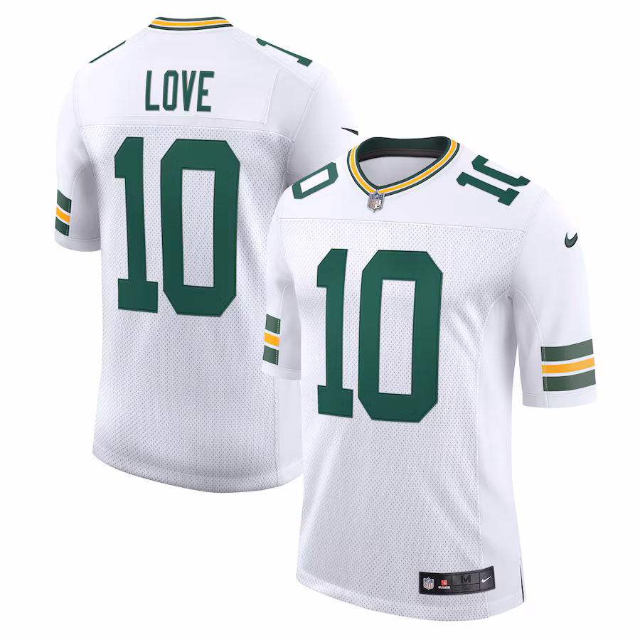 Men's Green Bay Packers Jordan Love Nike White Vapor Untouchable Limited Jersey