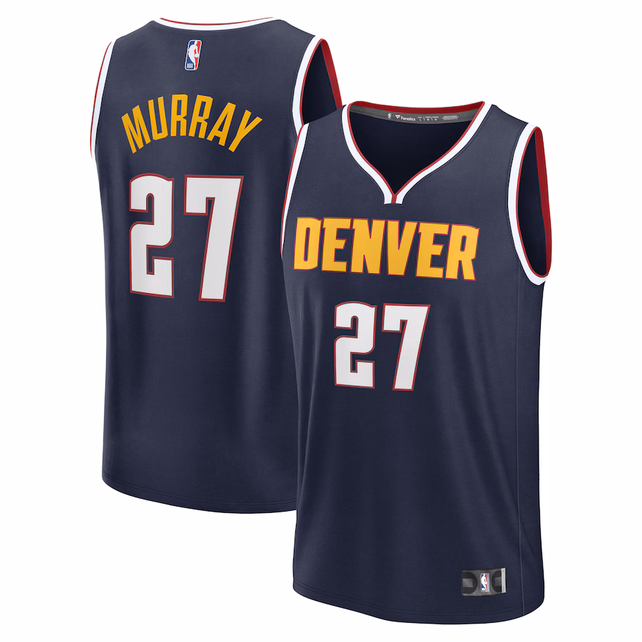 Youth Denver Nuggets Jamal Murray Fanatics Navy Fast Break Replica Player Jersey - Icon Edition