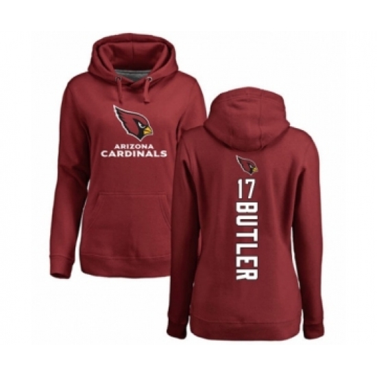 Football Women's Arizona Cardinals #17 Hakeem Butler Maroon Backer Pullover Hoodie