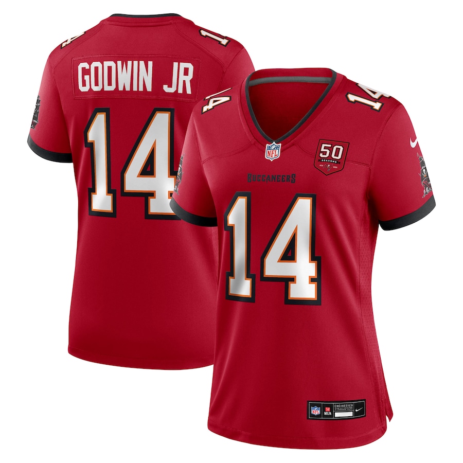 Women's Tampa Bay Buccaneers Chris Godwin Jr. Nike Red 50th Season Team Game Jersey