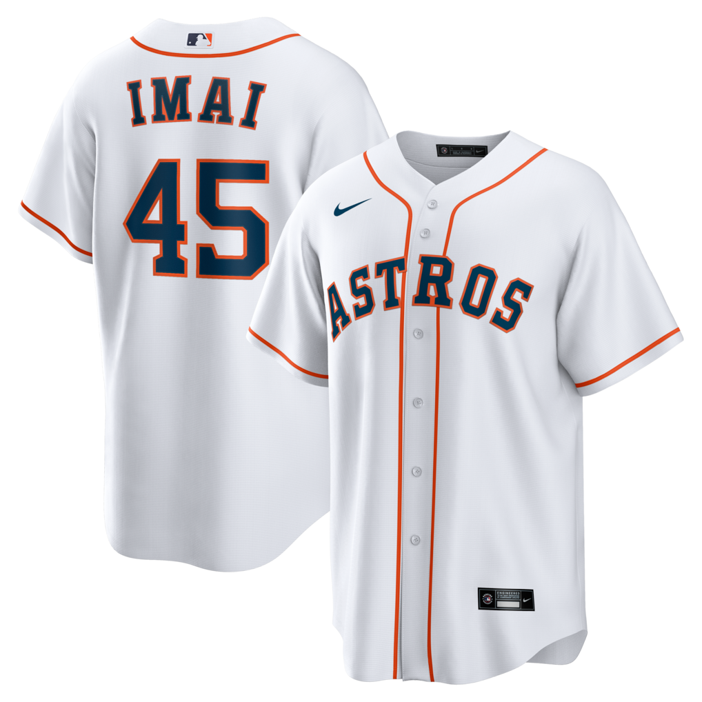 Men's Houston Astros Tatsuya Imai Nike White Home Replica Jersey
