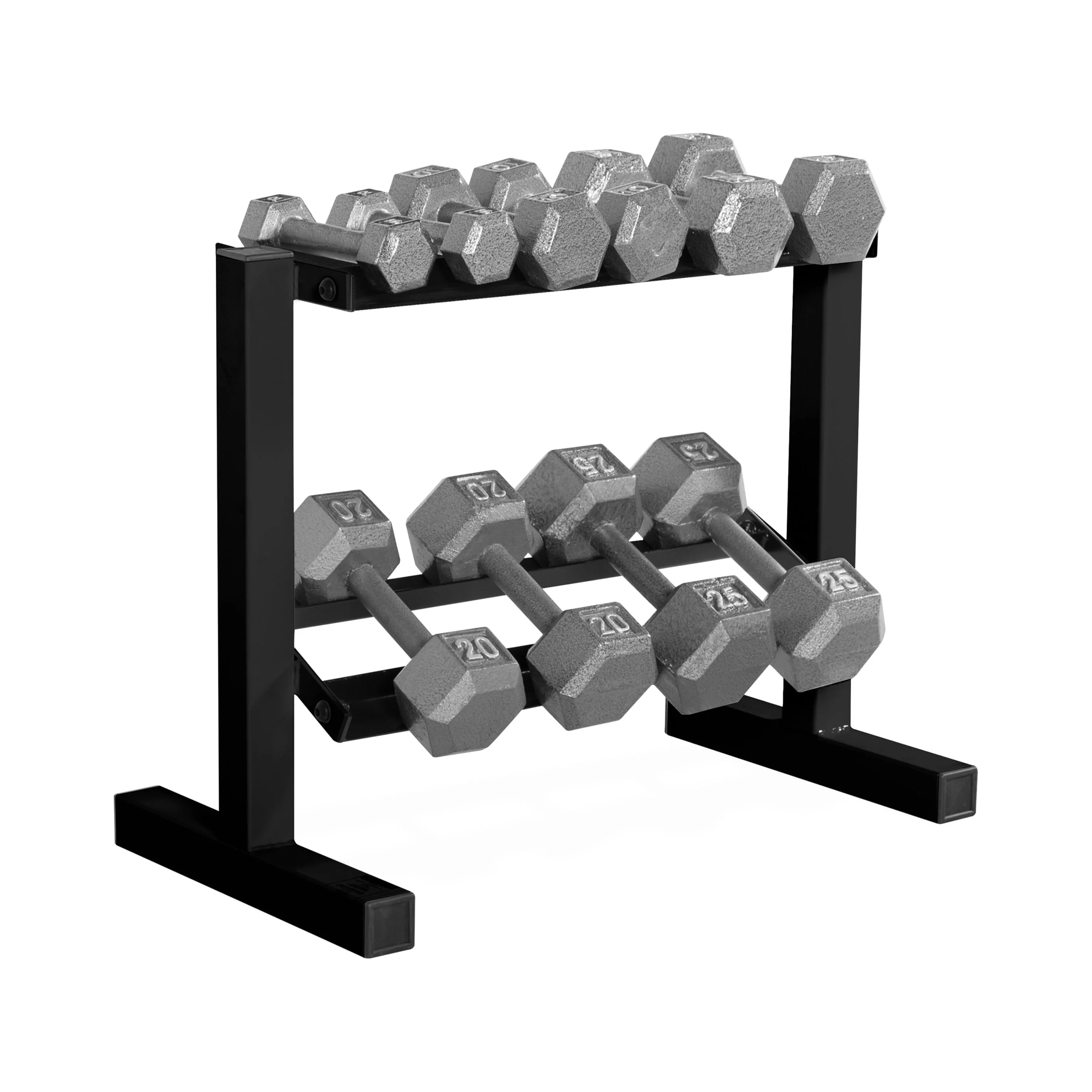Fuel Pureformance by CAP 24 in. Two-Tier Dumbbell Rack, Black