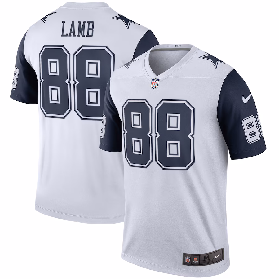 Men's Dallas Cowboys CeeDee Lamb Nike White Legend Player Performance Top