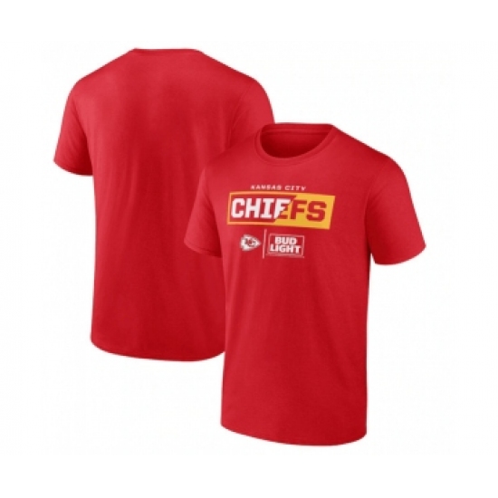 Men's Kansas City Chiefs Red x Bud Light T-Shirt