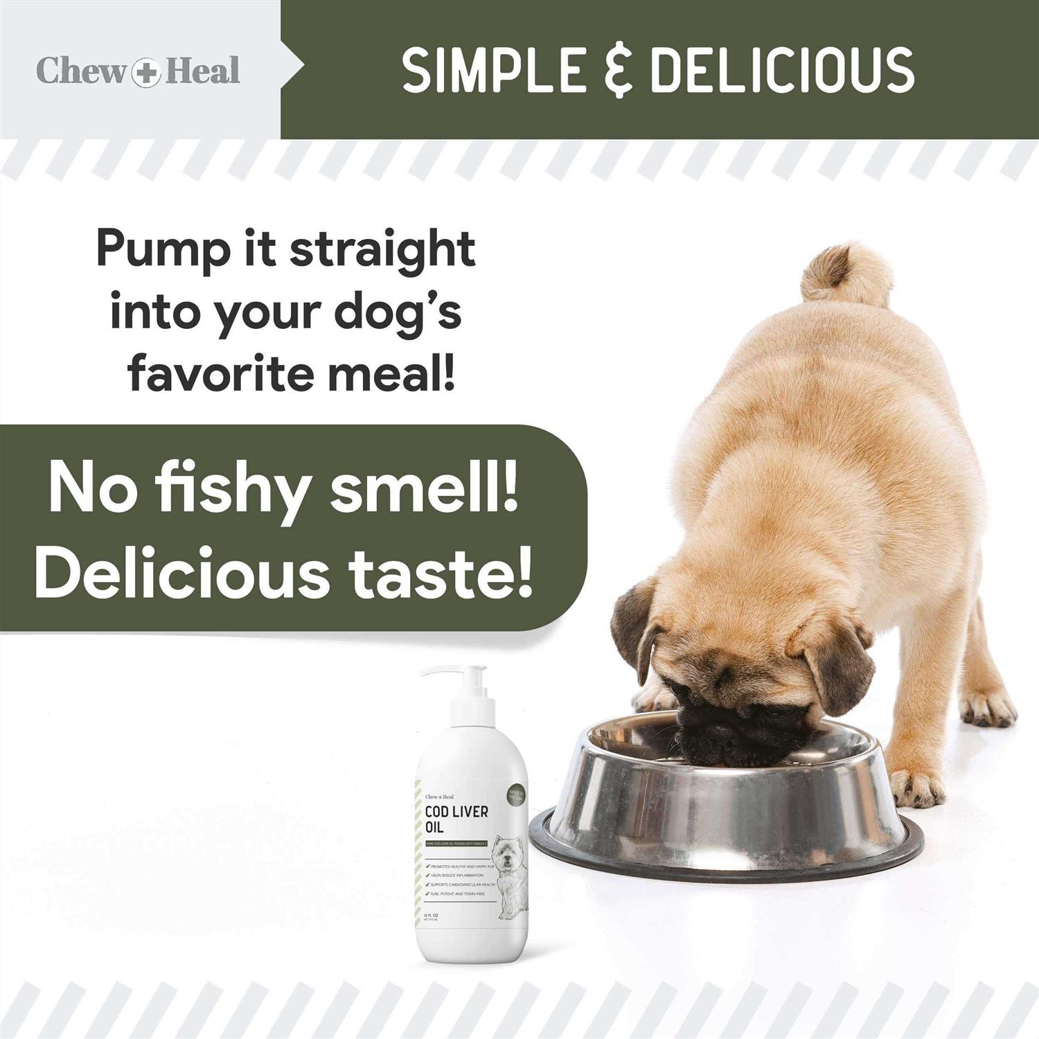 Chew + Heal Pure Cod Liver Oil for Dogs