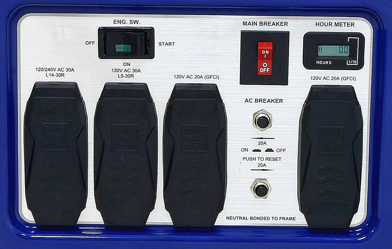 Ford 7750-Watt Dual Fuel Portable Generator with Electric Start – CARB Compliant