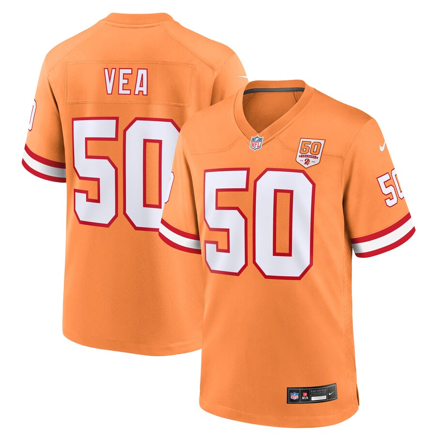Men's Tampa Bay Buccaneers Vita Vea Nike Creamsicle 50th Season Game Jersey