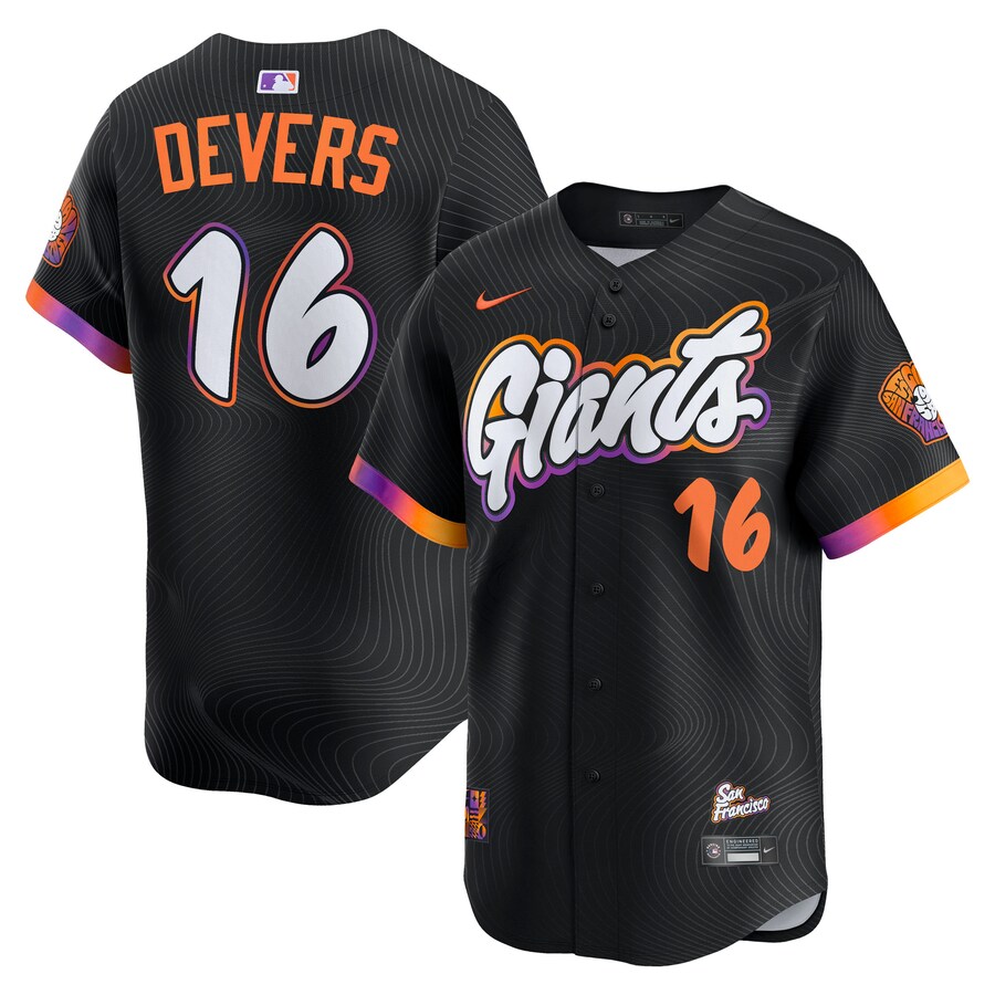 Men's San Francisco Giants Rafael Devers Nike Black 2025 City Connect Limited Player Jersey
