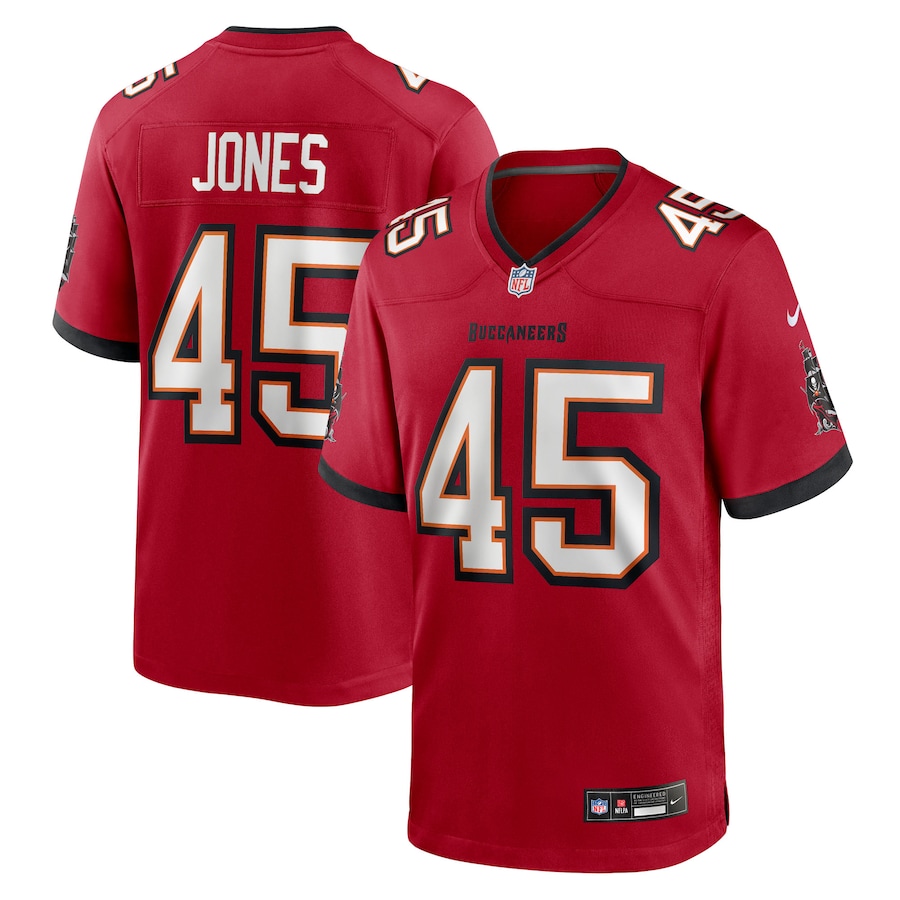 Men's Tampa Bay Buccaneers Deion Jones Nike Red Team Game Jersey