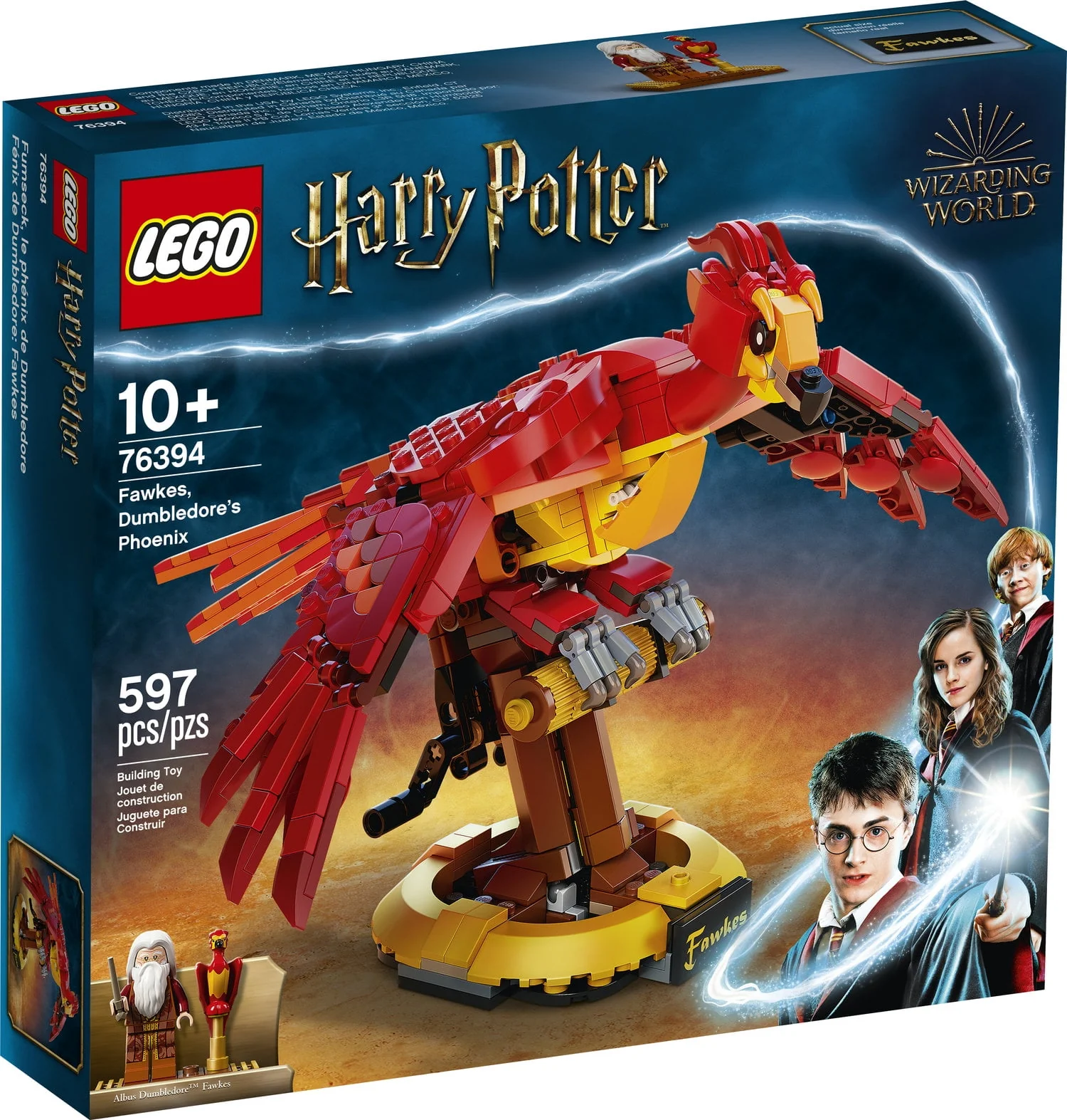 LEGO Harry Potter Fawkes, Dumbledore's Phoenix 76394 Playset