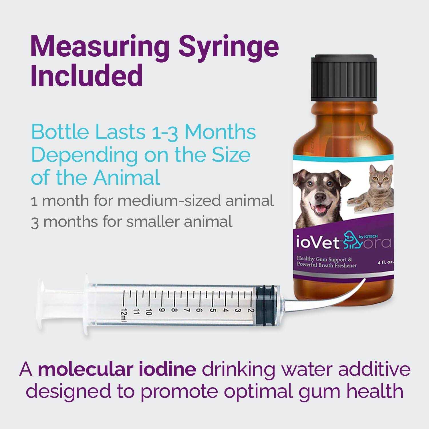 Iotech ioVet Oral Water Additive 4 oz Supply