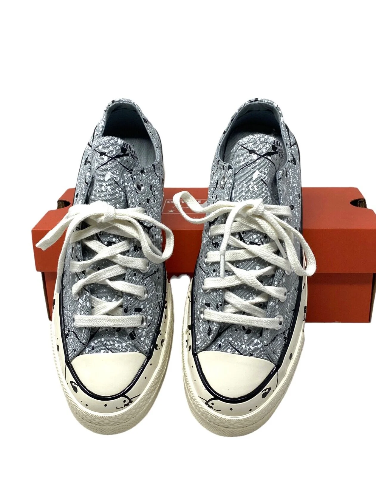 Converse Chuck 70 Sneakers Low Top Ash Stone Black Shoes Canvas A01172C - Curated Treasures Market