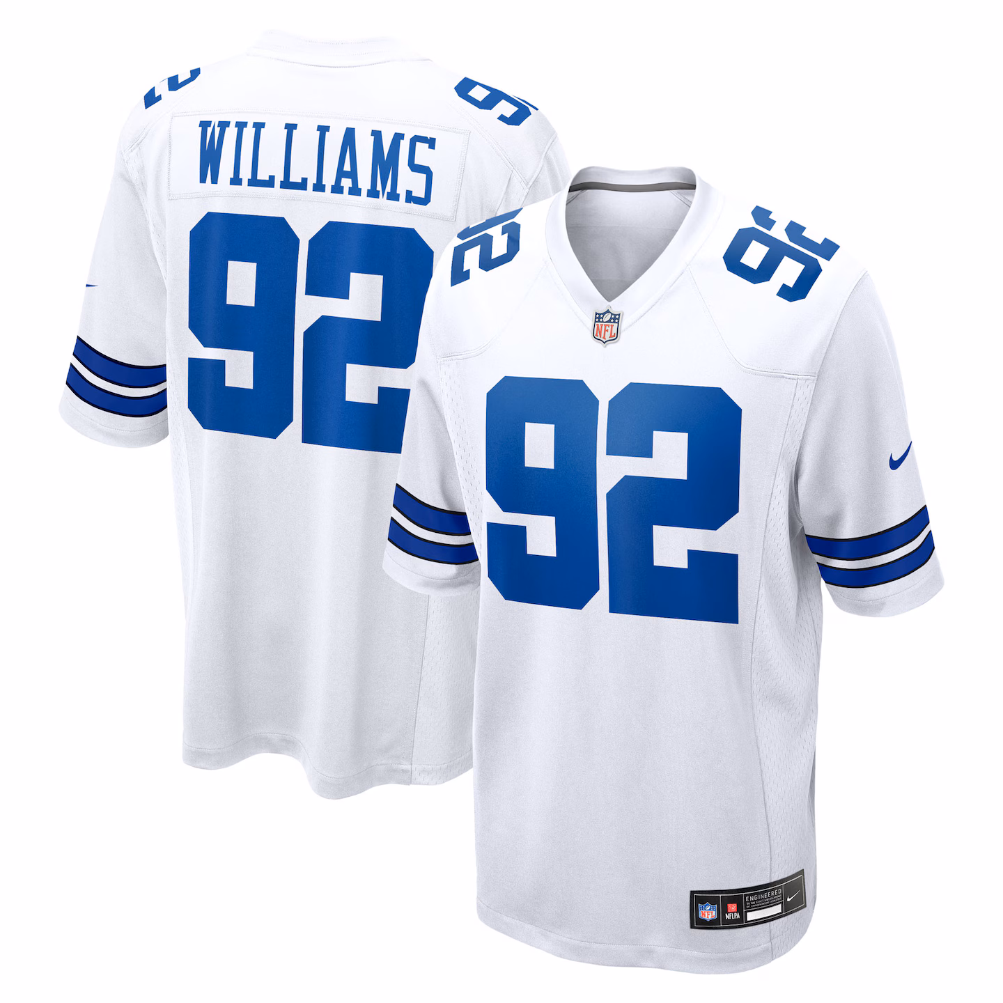 Men's Dallas Cowboys Quinnen Williams Nike White Game Jersey
