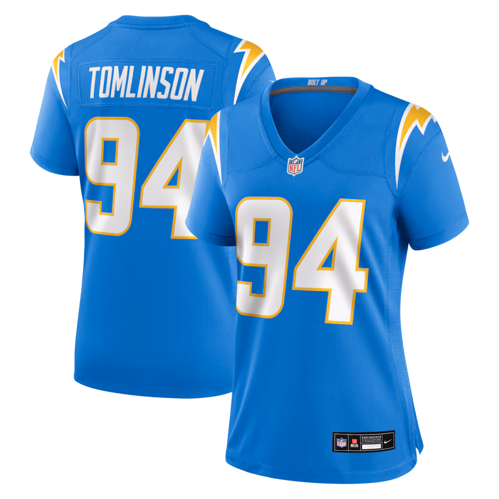 Women's Los Angeles Chargers Dalvin Tomlinson Nike Powder Blue Team Game Jersey