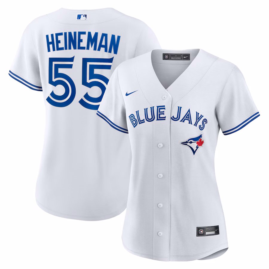 Women's Toronto Blue Jays Tyler Heineman Nike White Home Replica Jersey