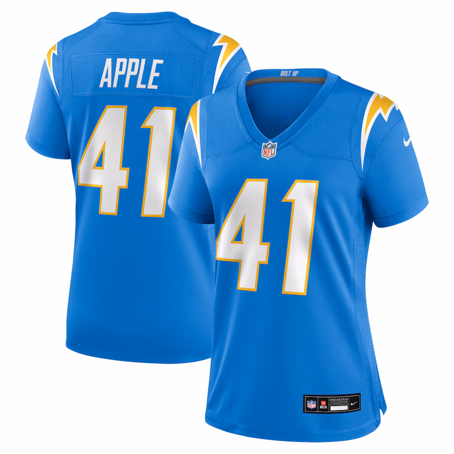 Women's Los Angeles Chargers Eli Apple Nike Powder Blue Team Game Jersey