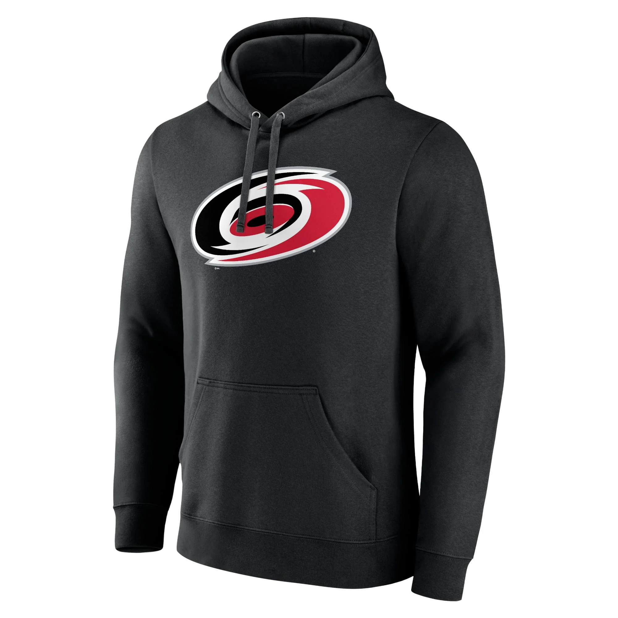 Men's Fanatics Branded Black Carolina Hurricanes Primary Logo Pullover Hoodie