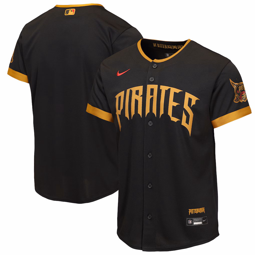 Youth Pittsburgh Pirates Nike Black 2026 City Connect Stadium Jersey
