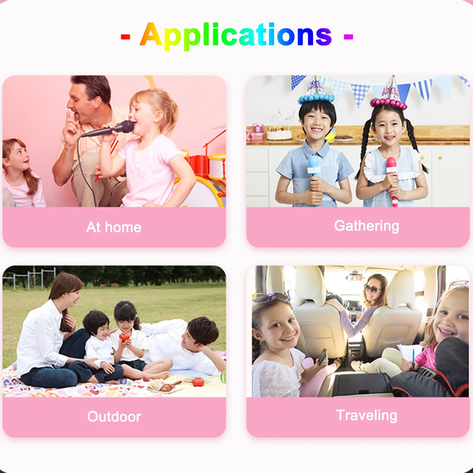 moobody Karaoke Machine with Microphone, Portable Singing Machine for Adults & Kids - Curated Treasures Market