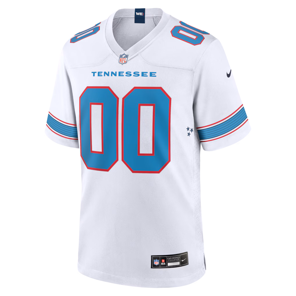 Men's Tennessee Titans Nike White  Custom Jersey