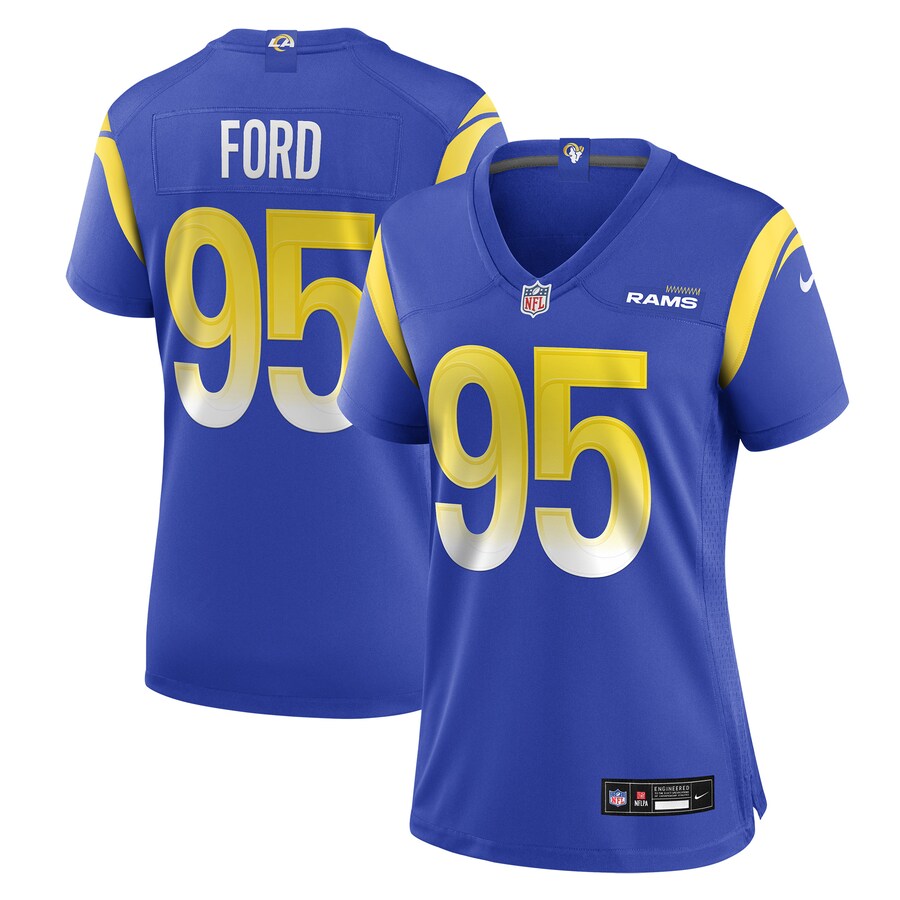 Women's Los Angeles Rams Poona Ford Nike Royal Team Game Jersey