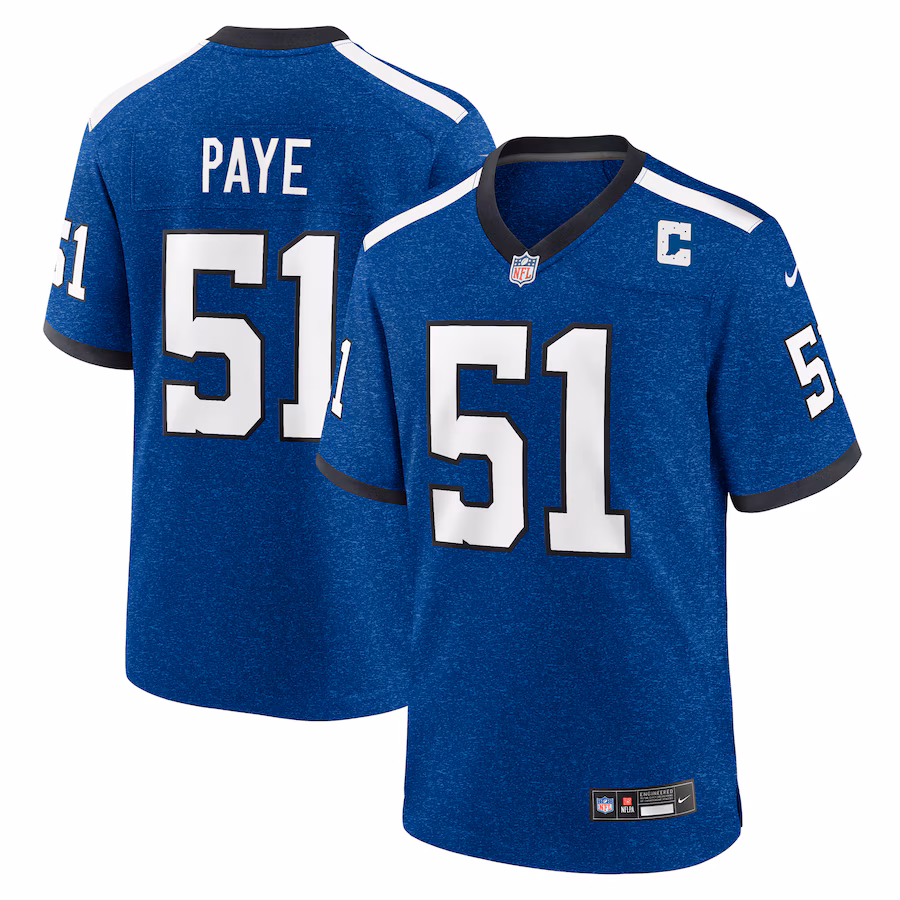 Men's Indianapolis Colts Kwity Paye Nike Blue Alternate Game Jersey