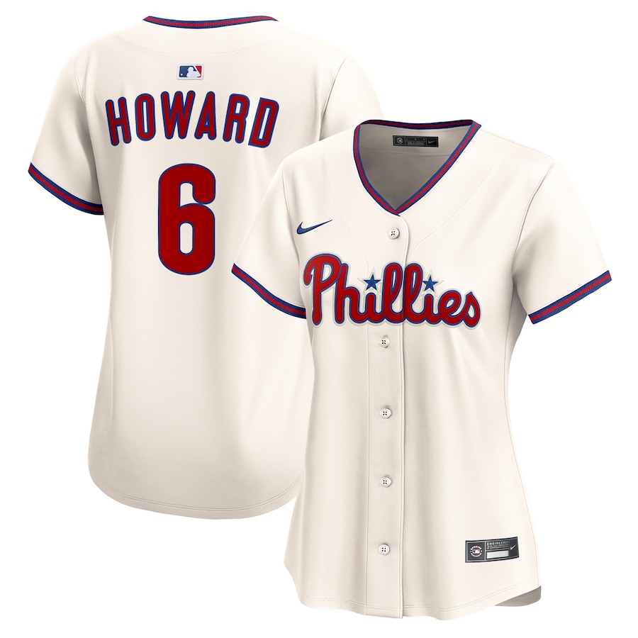 Women's Philadelphia Phillies Ryan Howard Nike Cream Alternate 2 Limited Jersey
