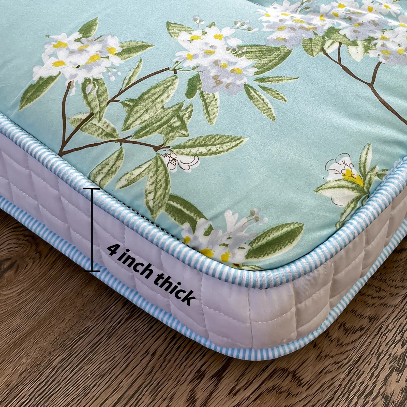 Futon Mattress, Padded Japanese Floor Mattress Quilted Bed Mattress Topper, Extra Thick Folding Sleeping Pad, Twin Size