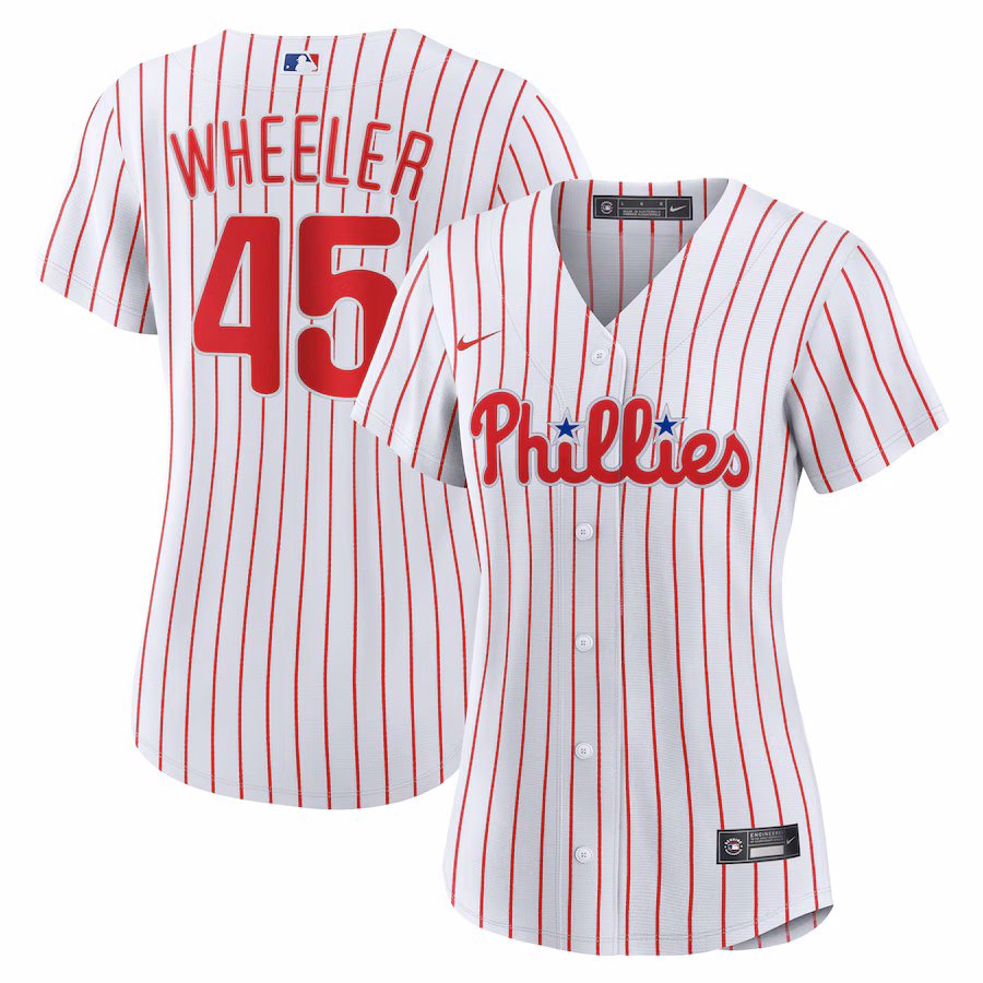 Women's Philadelphia Phillies Zack Wheeler Nike White Home Replica Jersey