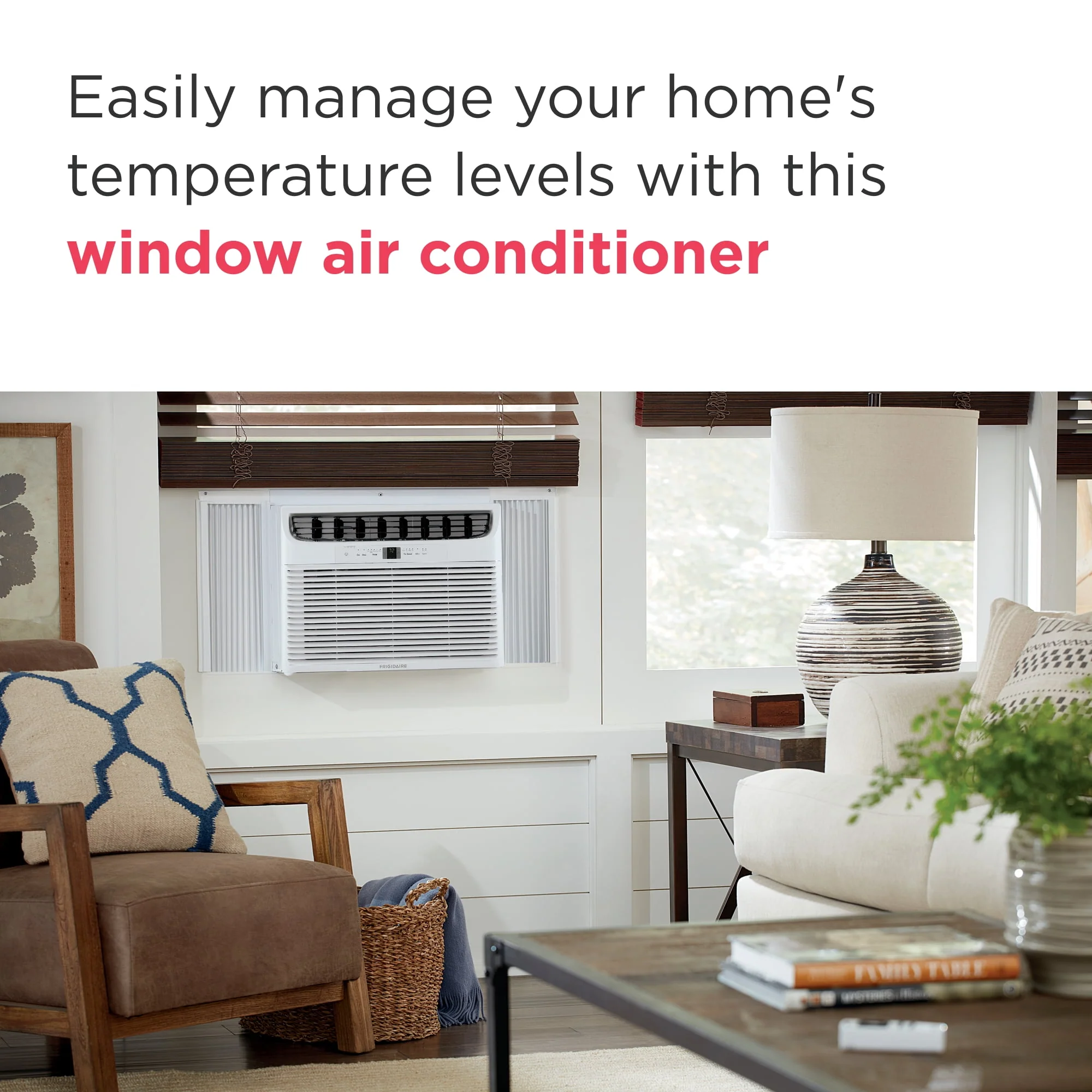 Frigidaire 18,000 BTU Window Room Air Conditioner with Supplemental Heat