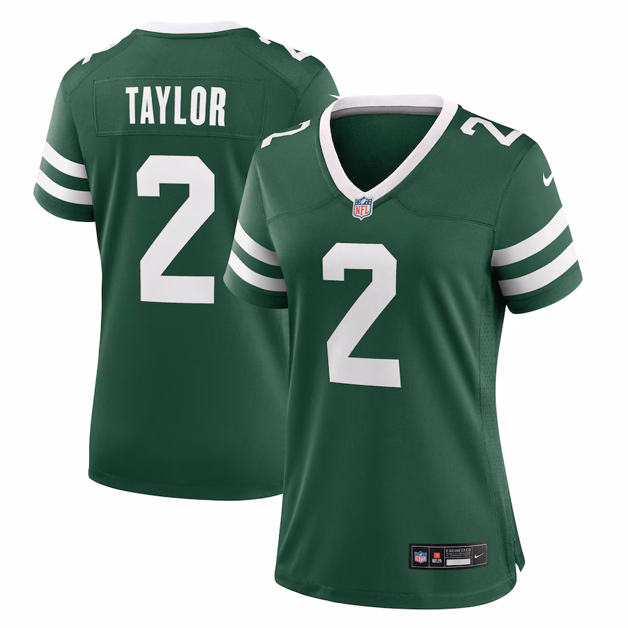 Women's New York Jets Tyrod Taylor Nike Legacy Green Game Jersey