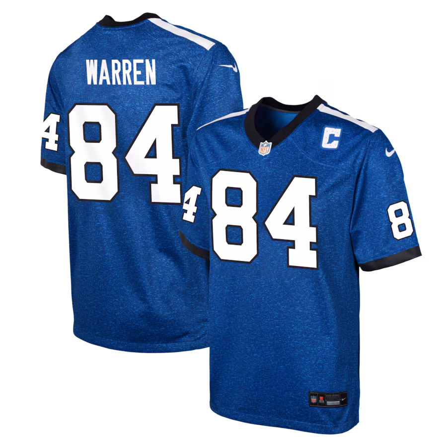Youth Indianapolis Colts Tyler Warren Nike Royal Alternate 2 Game Jersey