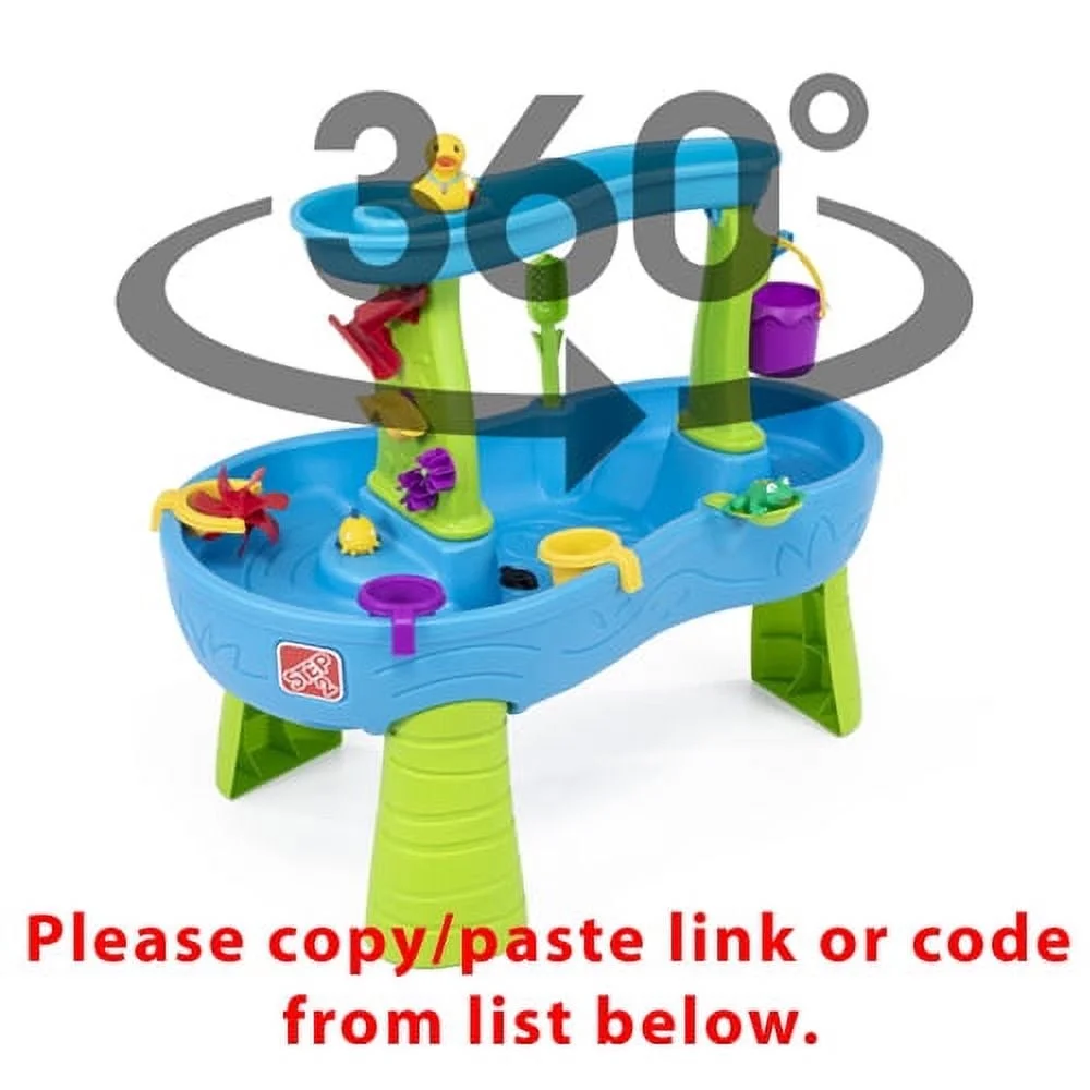 Step2 Rain Showers Splash Pond Blue Plastic Water Table for Toddlers - Curated Treasures Market