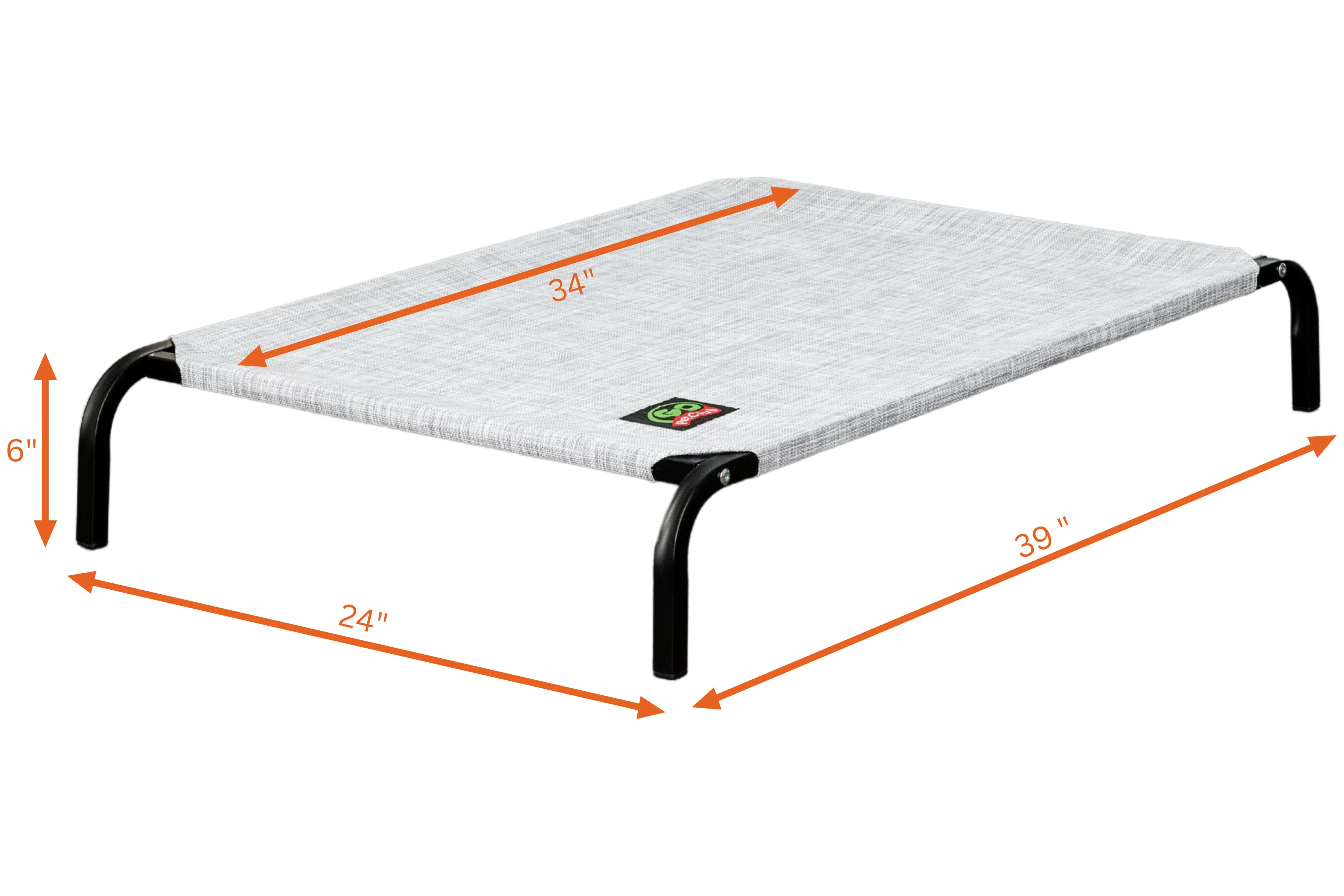 Go Pet Club Elevated Cooling Pet Cot Bed, Light Gray Heather - Curated Treasures Market