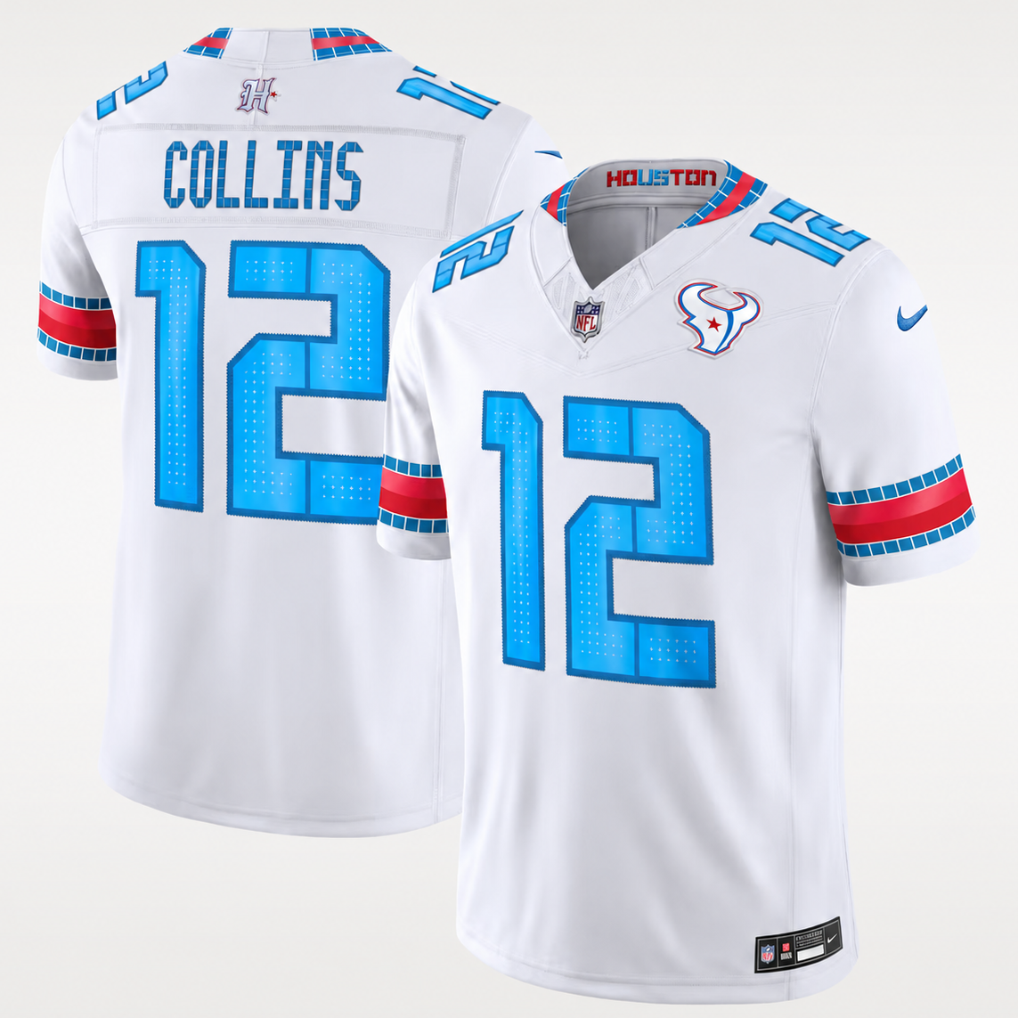 Men's Nico Collins Houston Texans Rivalries Collection Vapor F.U.S.E. Stitched Limited Jersey