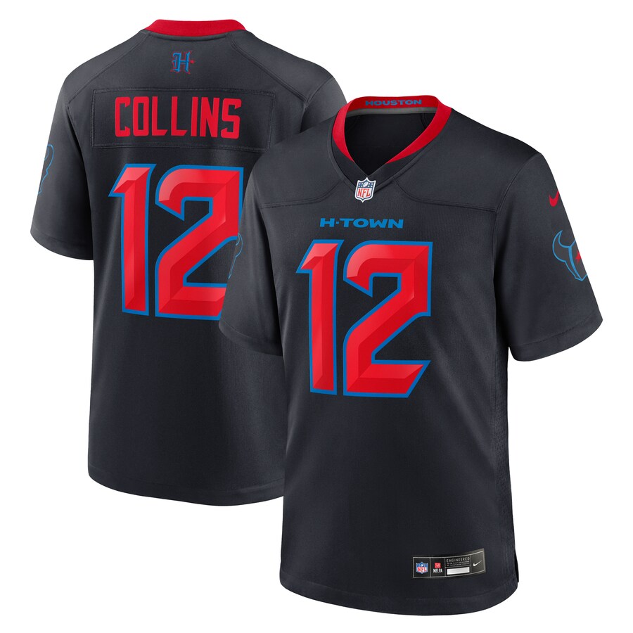 Men's Houston Texans Nico Collins Nike  Navy 2nd Alternate Game Jersey