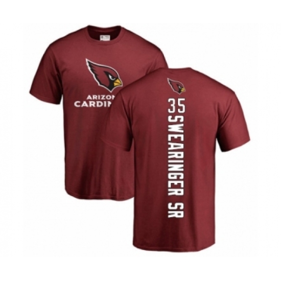 NFL Nike Arizona Cardinals #35 D.J. Swearinger SR Maroon Backer T-Shirt