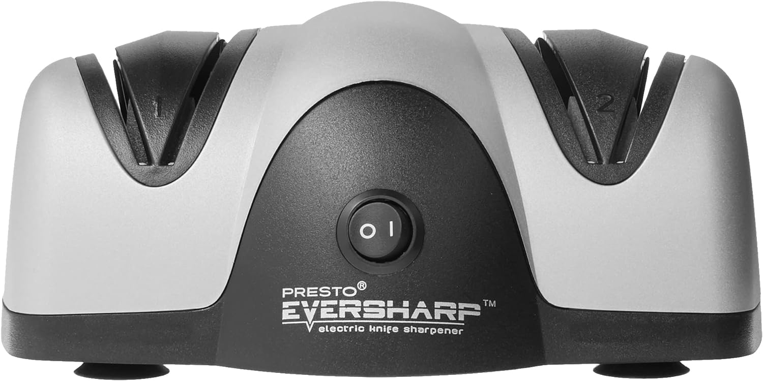 Presto EverSharp, 2-Stage System Electric Knife Sharpener, No Size, Black