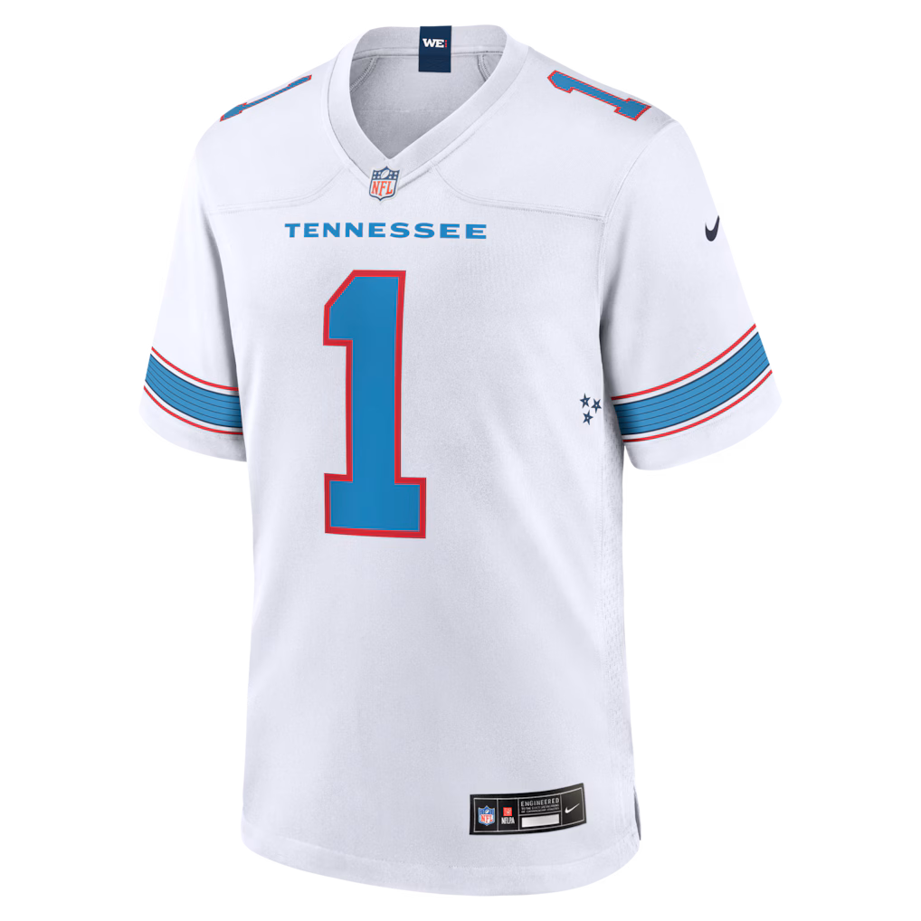 Men's Tennessee Titans Cameron Ward Nike White  Jersey