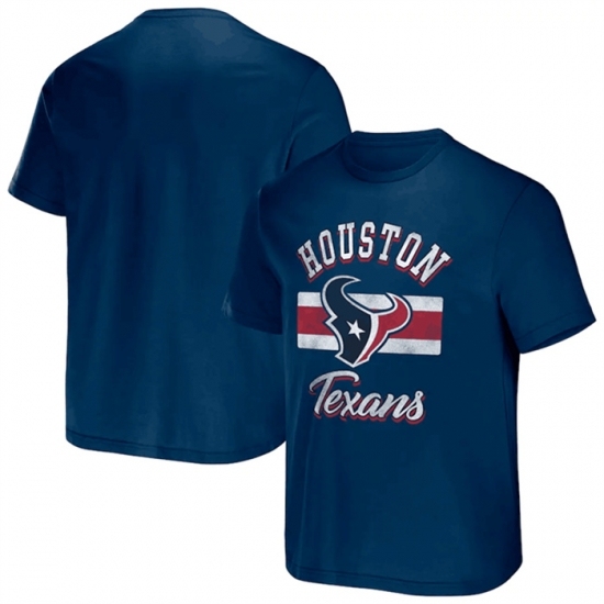 Men's Houston Texans Navy X Darius Rucker Collection Stripe T Shirt