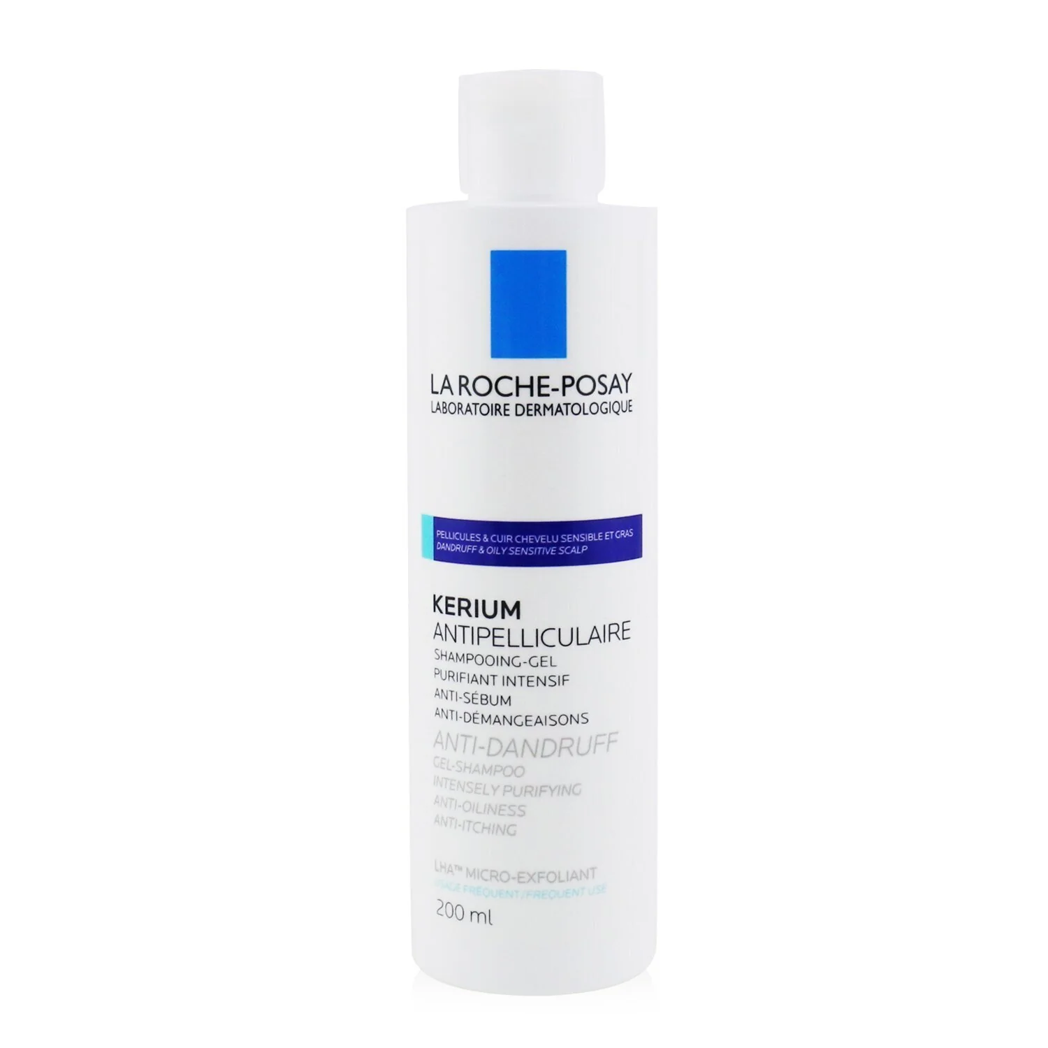 La Roche Posay Kerium Anti-Dandruff Micro-Exfoliating LHA Gel Shampoo (For Oily Scalp)  200ml/6.7oz