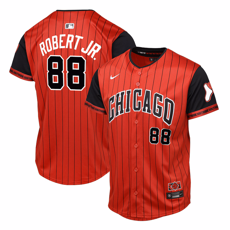 Youth Chicago White Sox Luis Robert Jr. Red/Black 2025 City Connect Limited Player Jersey