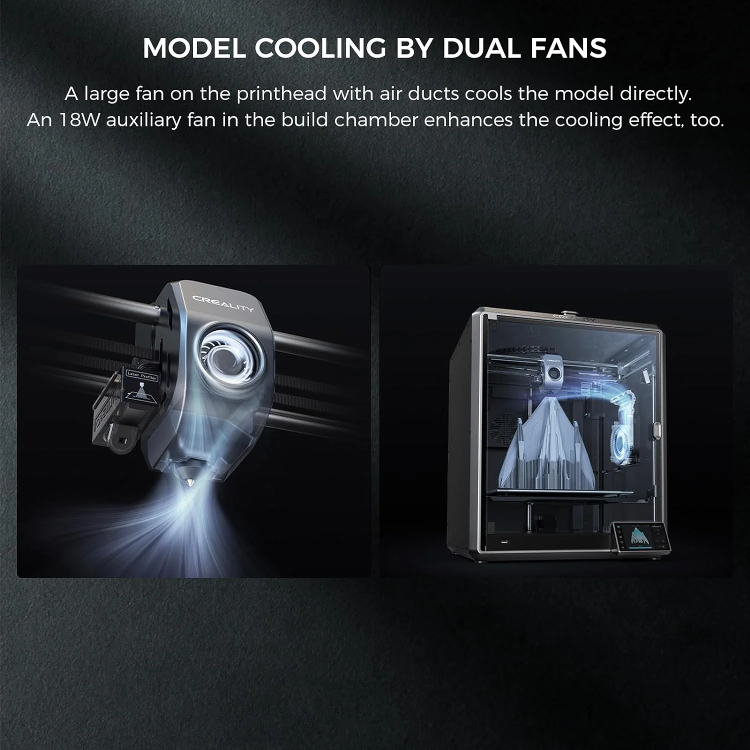 Creality K1 Series 3D Printers K1 Max/K1C/K1 600mm/s High Speed FDM 3D Printer Support 300℃ Printing Suit for ABS/PLA/PETG/PET/TPU/PA/ABS/ASA/PC/ PLA-CF/PA-CF/PET-CF Filaments-K1 Max 3D Printer - Curated Treasures Market