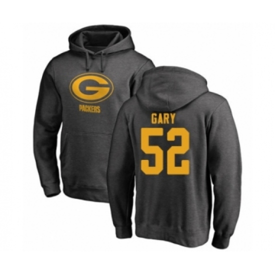 Football Green Bay Packers #52 Rashan Gary Ash One Color Pullover Hoodie