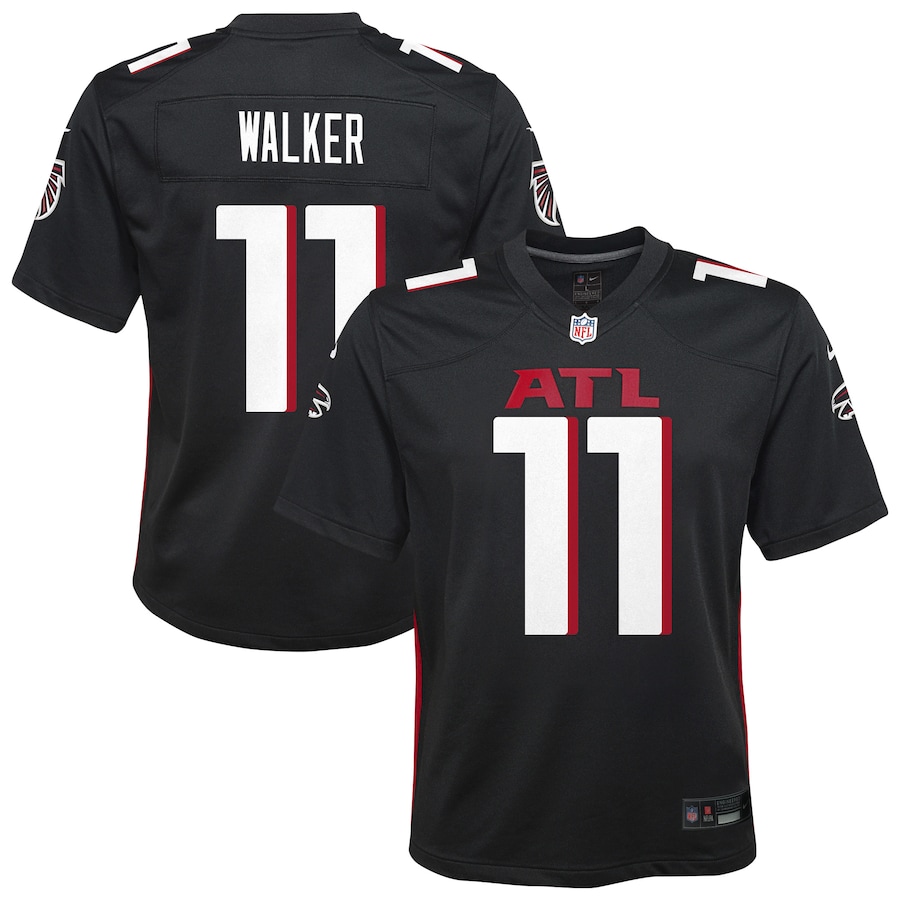 Youth Atlanta Falcons Jalon Walker Nike Black Team Game Jersey
