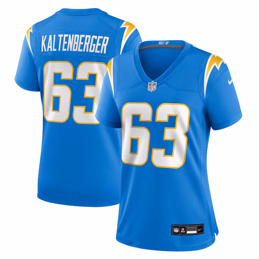 Women's Los Angeles Chargers Josh Kaltenberger Nike Powder Blue Team Game Jersey