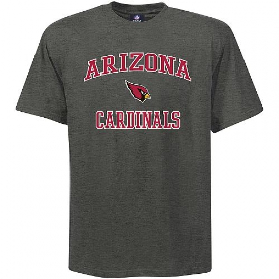 Arizona Cardinals Big & Tall Heart & Soul NFL T-Shirt Grey