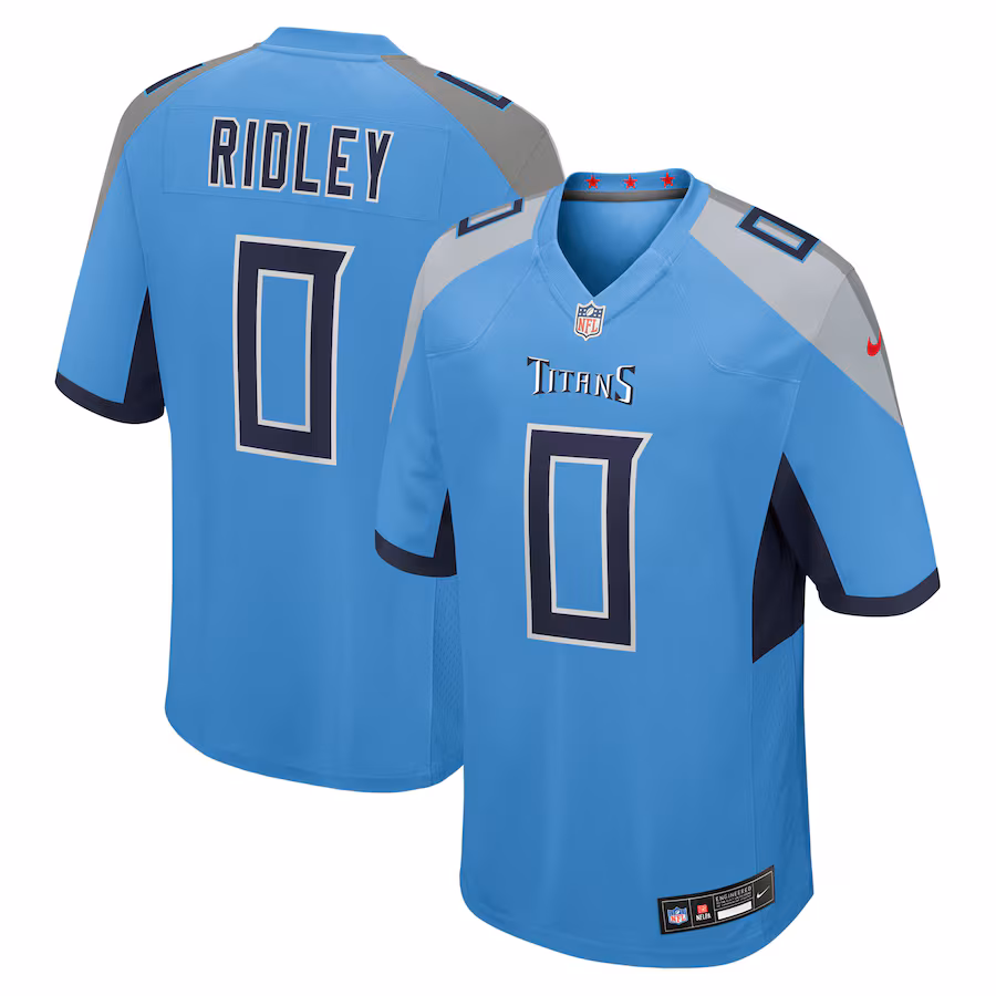 Men's Tennessee Titans Calvin Ridley Nike Light Blue Team Game Jersey
