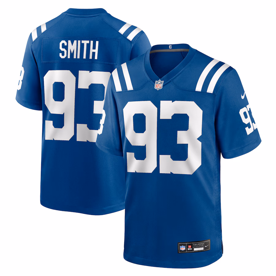 Men's Indianapolis Colts Tim Smith Nike Royal Team Game Jersey
