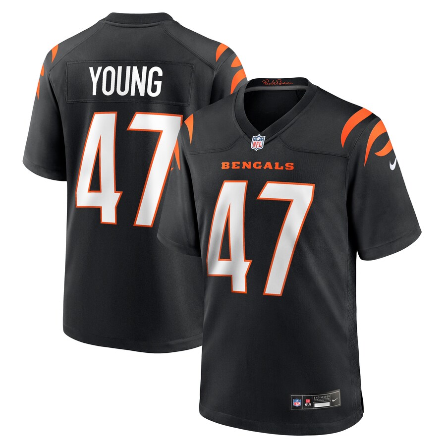 Men's Cincinnati Bengals Craig Young Nike Black Team Game Jersey